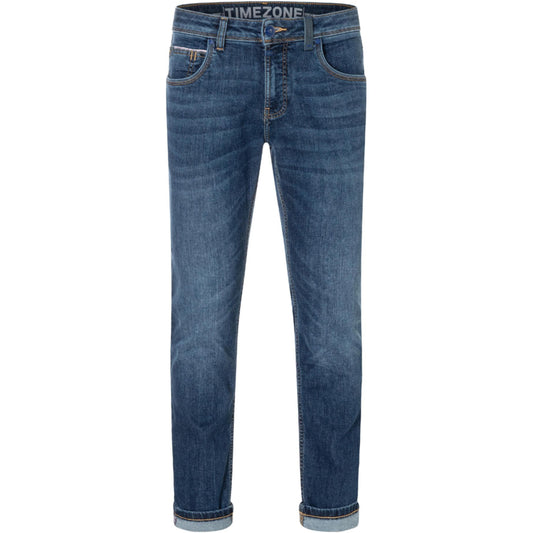 Timezone Stretchjeans Slim ScottTZ 3810 true blue wash Vorderansicht - City-Kaufhaus Herber GmbH