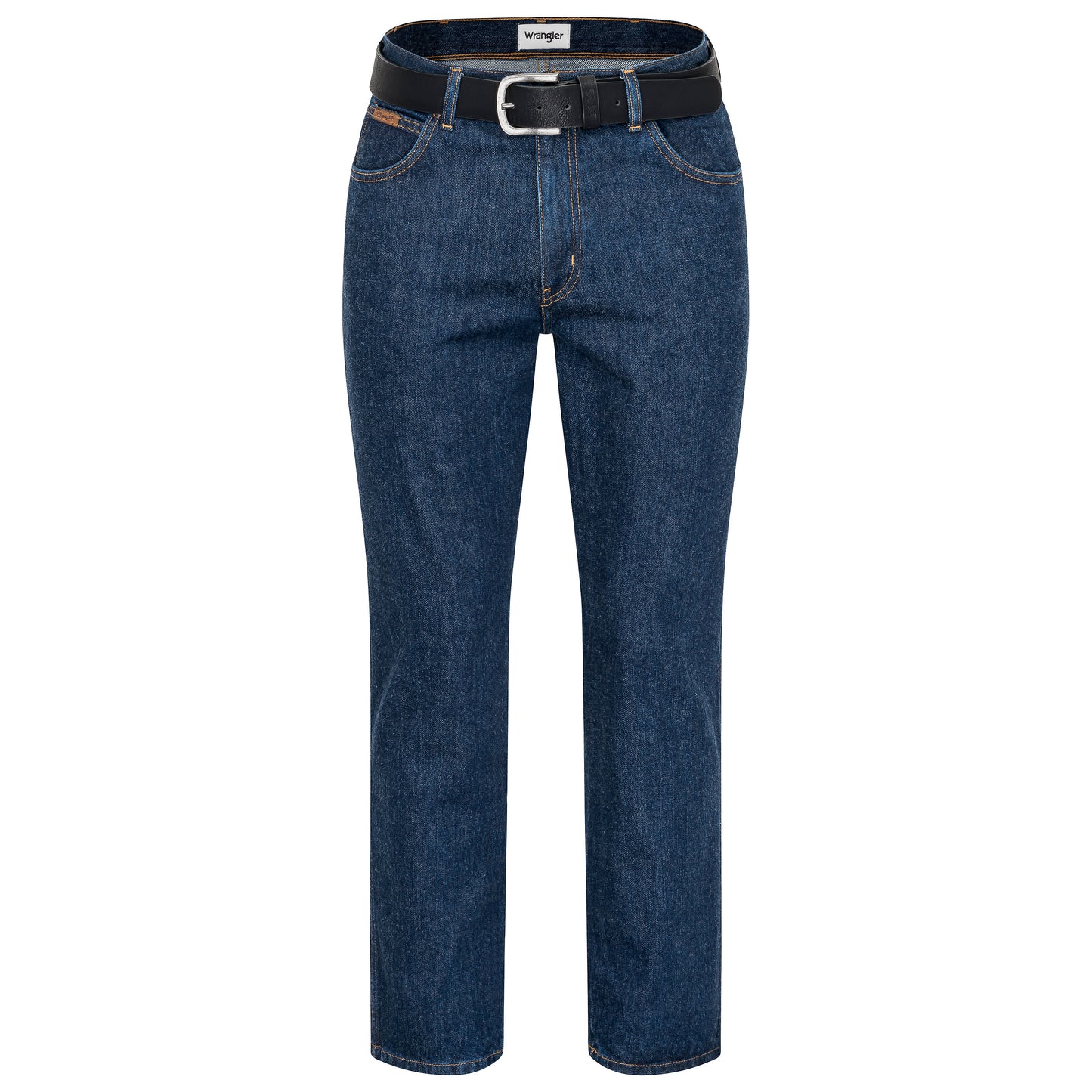 Wrangler Texas Baumwolljeans W12105009 Darkstone mit schwarzem Gürtel - City-Kaufhaus Herber GmbH