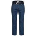 Wrangler Texas Baumwolljeans W12105009 Darkstone mit schwarzem Gürtel - City-Kaufhaus Herber GmbH