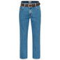 Wrangler Texas Baumwolljeans W12105096 Stonewash mit braunem Gürtel - City-Kaufhaus Herber GmbH