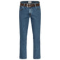 Wrangler Texas Stretchjeans W12133010 Stonewash mit braunem Gürtel - City-Kaufhaus Herber GmbH