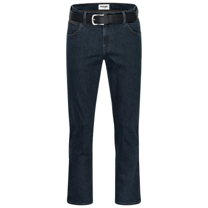 Wrangler Texas Stretchjeans W12175001 Blue Black mit schwarzem Gürtel - City-Kaufhaus Herber GmbH