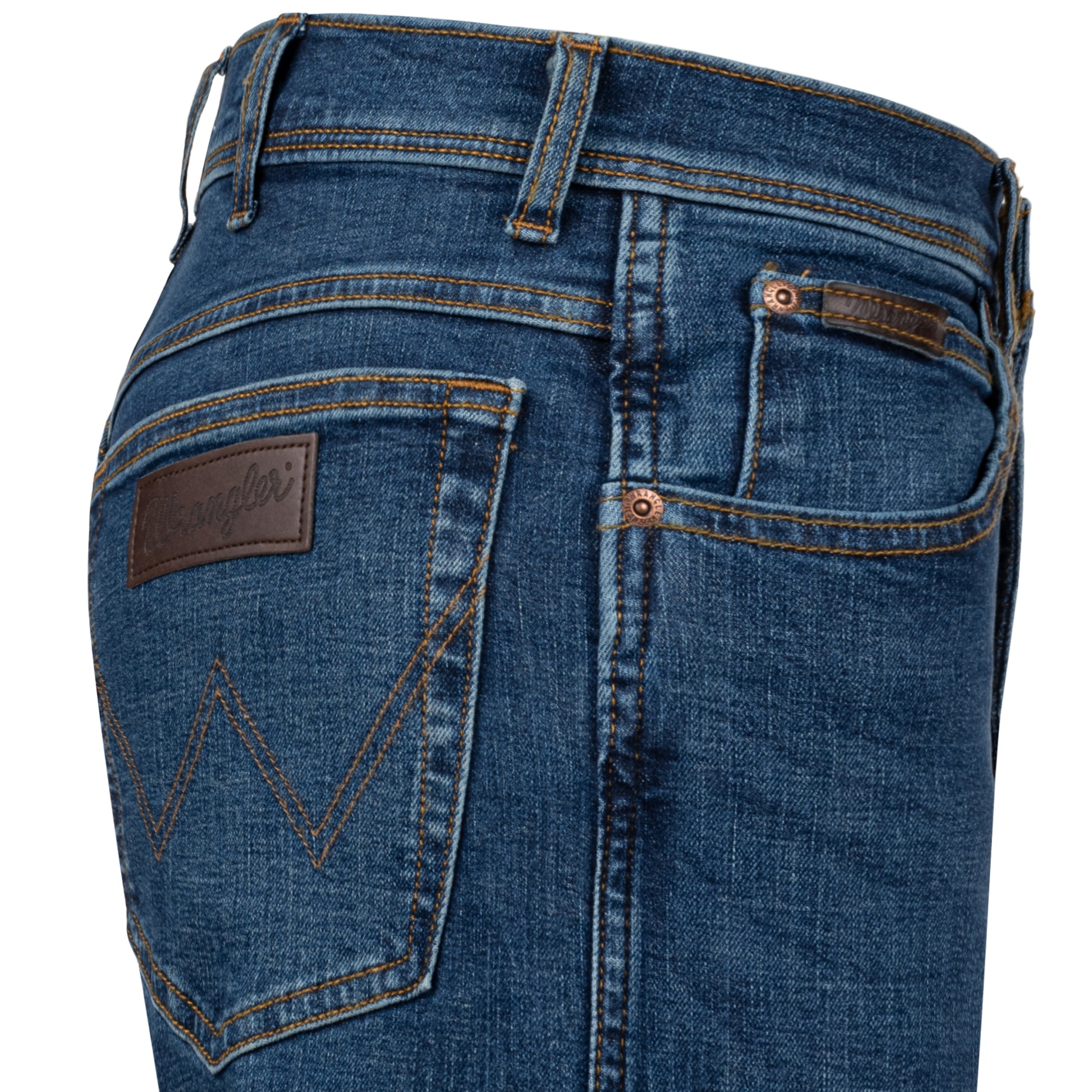 Wrangler Texas Stretchjeans Hallucinations Detailansicht - City-Kaufhaus Herber GmbH