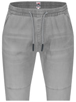 Indicode Oltjon Vintage Grey Freizeithose in Jeansoptik mit elastischem Bund -  City-Kaufhaus Herber GmbH