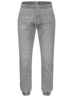 Indicode Oltjon Vintage Grey Freizeithose in Jeansoptik mit elastischem Bund -  City-Kaufhaus Herber GmbH