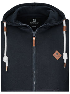 FALKENSTEJN stylischer Kapuzenpullover Sweatshirt mit Logolederpatch Hoodie Pulover mit 2 seitlichen TaschenSweatjacke -  City-Kaufhaus Herber GmbH