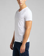 LEE V-Neck Shirt Doppelpack in weiß oder schwarz L62ECMShirt -  City-Kaufhaus Herber GmbH