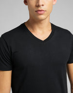 LEE V-Neck Shirt Doppelpack in weiß oder schwarz L62ECMShirt -  City-Kaufhaus Herber GmbH