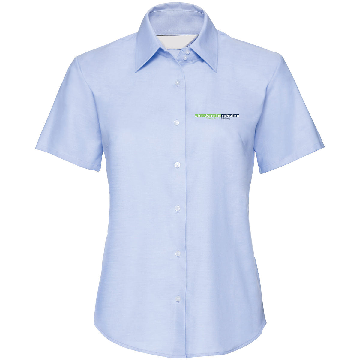 Oberbarnim Schulen Mädchen/Damen Bluse kurzarm oxfordblue - City-Kaufhaus Herber GmbH