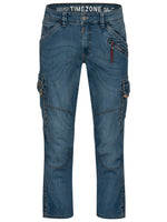 Timezone Herren Cargo Jeans Hose Benito TZ 3387 Scrub blue washCargo Hose -  City-Kaufhaus Herber GmbH