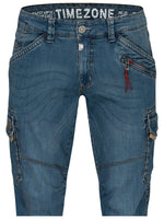 Timezone Herren Cargo Jeans Hose Benito TZ 3387 Scrub blue washCargo Hose -  City-Kaufhaus Herber GmbH