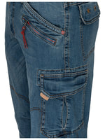 Timezone Herren Cargo Jeans Hose Benito TZ 3387 Scrub blue washCargo Hose -  City-Kaufhaus Herber GmbH